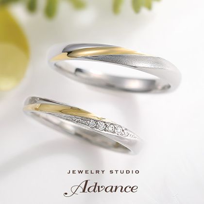 【JEWELRY STUDIO Advance(ジュエリースタジオアドバンス)】【Advance】Breeze(ブリーズ)『2本のラインが優しく寄り添う』