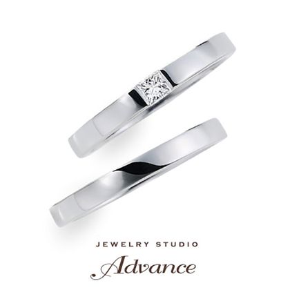【JEWELRY STUDIO Advance(ジュエリースタジオアドバンス)】【Advance】Linden(リンデン)『珍しいカットのダイヤがポイント』