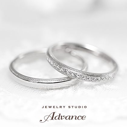 【JEWELRY STUDIO Advance(ジュエリースタジオアドバンス)】【Advance】Lace(レース)『クラシカルな雰囲気のリング』