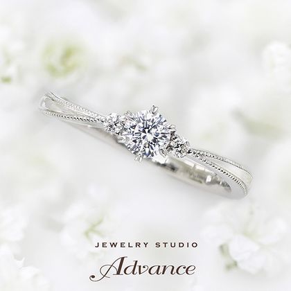 【JEWELRY STUDIO Advance(ジュエリースタジオアドバンス)】【Advance】Prie(プリエ)『かすみ草の花言葉に想いを託したリング』