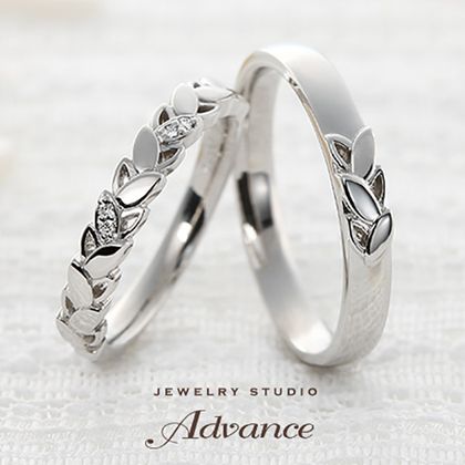 【JEWELRY STUDIO Advance(ジュエリースタジオアドバンス)】【Advance】Blessing(ブレッシング)『若葉がお2人の門出を祝福』