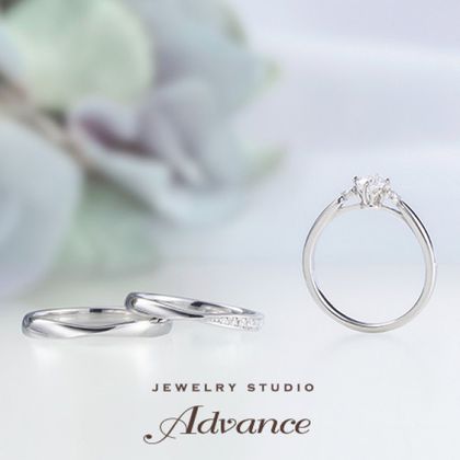 【JEWELRY STUDIO Advance(ジュエリースタジオアドバンス)】【Advance】Chouette(シュエット)『華奢なデザインで大人花嫁に』
