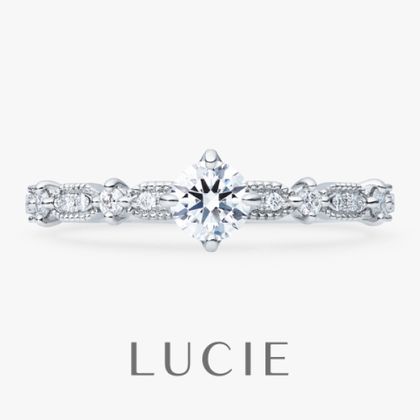 【LOVEST(ラヴェスト)】［Clocher］クロシェ /メレありハーフエタニティ(薔薇の鐘楼 )