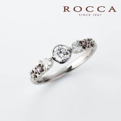 【ROCCA(ロッカ)】【ROCCA】透かしのお花が可愛いエンゲージリング OEM5