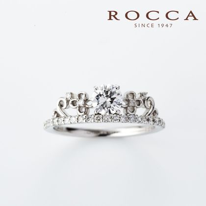 【ROCCA(ロッカ)】【ROCCA】お花のデザインが可愛い！ティアラのようなエンゲージリング OEM8