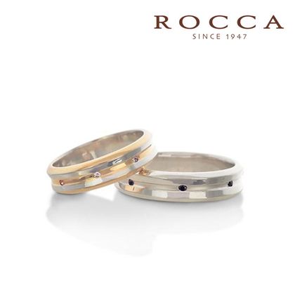 【ROCCA(ロッカ)】【ROCCA】幅広でも着け心地◎！コンビのマリッジリング KO-1S/KO-1L