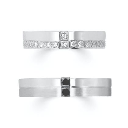 【ROCCA(ロッカ)】【ROCCA】幅広でも着けごこち◎！スタイリッシュなマリッジリング DI-1D/1L