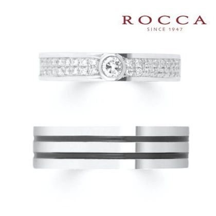 【ROCCA(ロッカ)】【ROCCA】ダイヤモンドが輝く！ボリュームマリッジリング DI-6D/6L