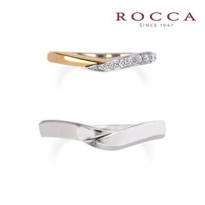 【ROCCA(ロッカ)】【ROCCA】コンビなので肌なじみ良く、普段使いしやすいマリッジリング KO-6D/6L
