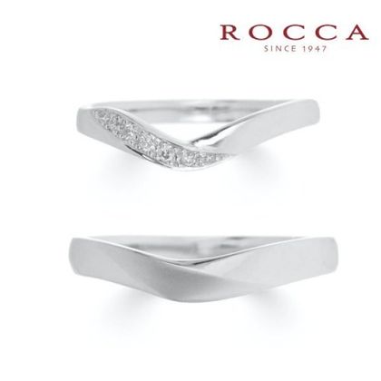 【ROCCA(ロッカ)】【ROCCA】ラインの綺麗なシンプルなV字リング！重ね付けにも HO-5D/5L