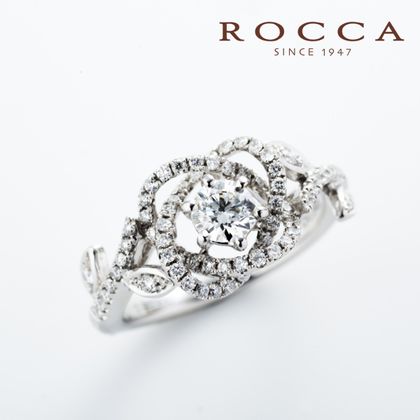 【ROCCA(ロッカ)】【ROCCA】エレガントなバラのデザイン！華やかなエンゲージリング TDR03081