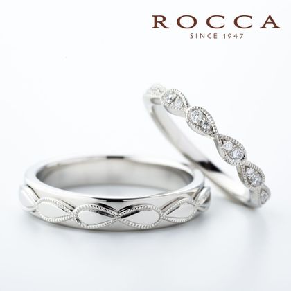 【ROCCA(ロッカ)】【ROCCA】重ねづけにもぴったり！アンティークなマリッジリング R76/R77