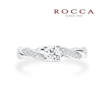 【ROCCA(ロッカ)】【ROCCA】編んだようなデザインがおしゃれ！ボリュームエンゲージリング R59