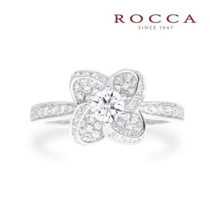 【ROCCA(ロッカ)】【ROCCA】大人なお花のデザイン！華やかなエンゲージリング TDR01427