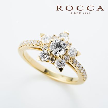 【ROCCA(ロッカ)】【ROCCA】個性的なあなたに！輝く星のエンゲージリング TDR07469