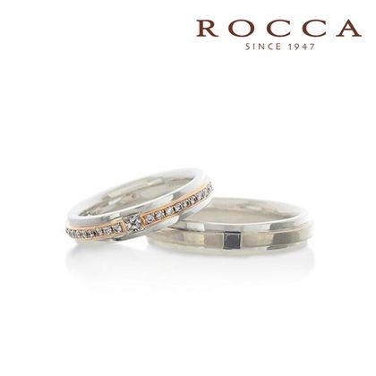【ROCCA(ロッカ)】【ROCCA】幅広でも着けごこち◎！コンビのマリッジリング DI-7D/7L