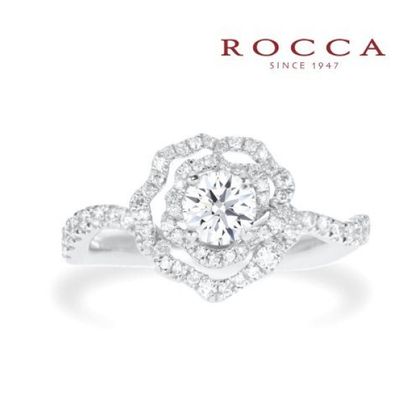 【ROCCA(ロッカ)】【ROCCA】お花のデザインが華やかなエンゲージリング F4563R