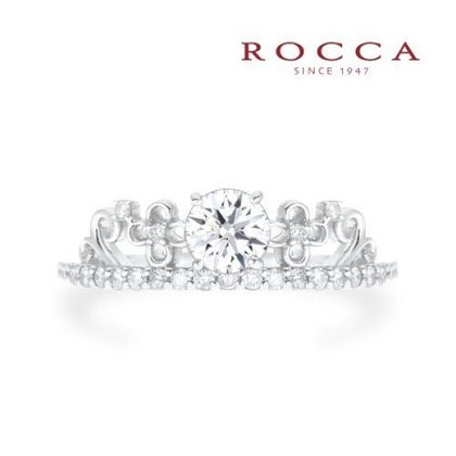 【ROCCA(ロッカ)】【ROCCA】お花のデザインが可愛い！ティアラのようなエンゲージリング OEM8
