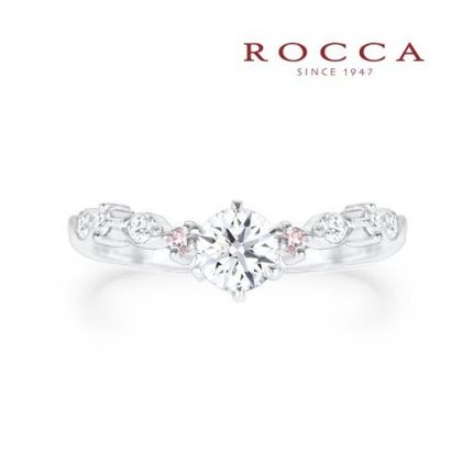 【ROCCA(ロッカ)】【ROCCA】さりげないピンクダイヤが可愛いエンゲージリング MK-13R