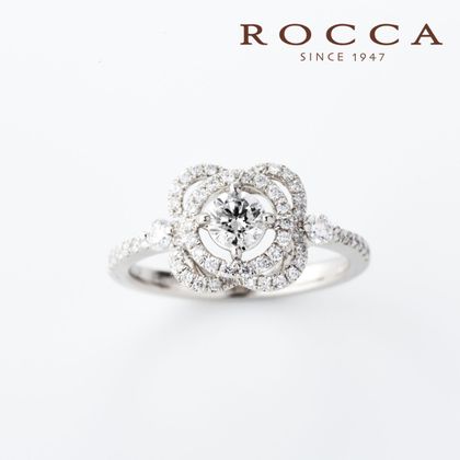 【ROCCA(ロッカ)】【ROCCA】お花のデザインが可愛い！華やかなエンゲージリング TDR03766