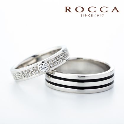 【ROCCA(ロッカ)】【ROCCA】ダイヤモンドが輝く！ボリュームマリッジリング DI-6D/6L