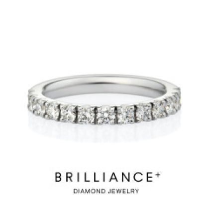【BRILLIANCE+(ブリリアンスプラス)】スクエア ハーフエタニティリング