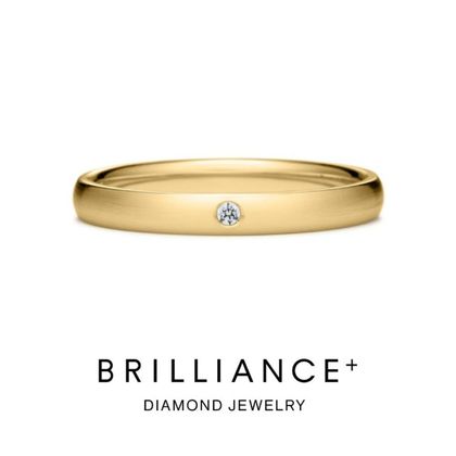 【BRILLIANCE+(ブリリアンスプラス)】オーバル ダイヤモンド 1pc リング ヘアーライン