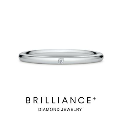 【BRILLIANCE+(ブリリアンスプラス)】シアー ダイヤモンド 1pc リング 1.7mm