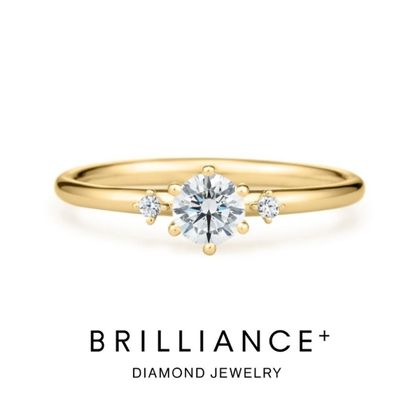 【BRILLIANCE+(ブリリアンスプラス)】ベリー ダイヤモンド サイドストーン リング