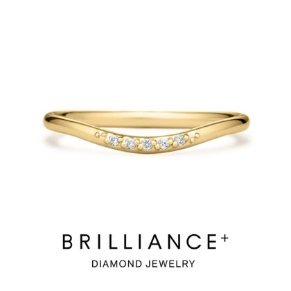 【BRILLIANCE+(ブリリアンスプラス)】サニー ダイヤモンド 5pcs リング 1.4mm