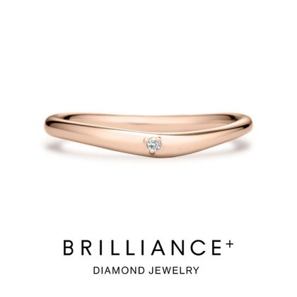 【BRILLIANCE+(ブリリアンスプラス)】メロウ ダイヤモンド 1pc リング 1.4mm