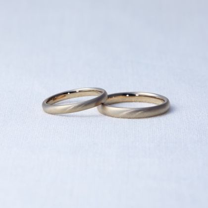 【Craft Jewelry karen】シンプルマットリング(甲丸)