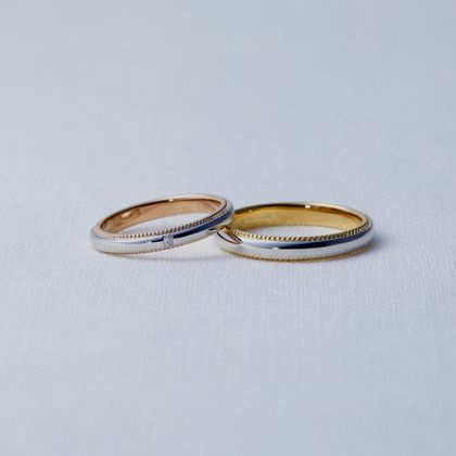 【Craft Jewelry karen】ミル打ちコンビリング