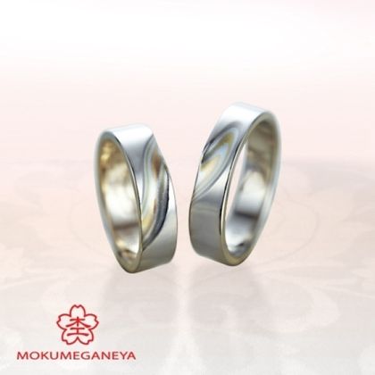 【BROOCH(ブローチ)】【杢目金屋】職人技が際立つ、木目金結婚指輪