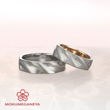 【BROOCH(ブローチ)】【杢目金屋】ふたりのこだわりを詰め込んだ結婚指輪