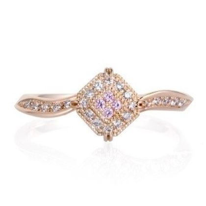 【BROOCH(ブローチ)】【オートクチュール作品】ピンクサファイアエンゲージ