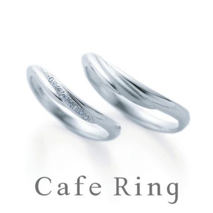 【BROOCH(ブローチ)】【オリヴィエ】波打つようなやさしいラインの結婚指輪