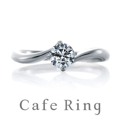 【BROOCH(ブローチ)】【リリィ デュー】ダイヤモンドの輝きが引き立つ正統派エンゲージリング