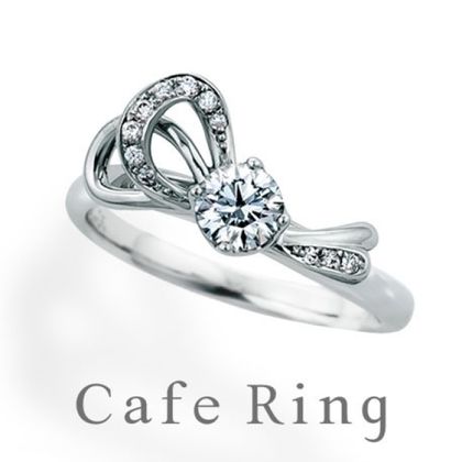 【BROOCH(ブローチ)】【ル・ルバン】ファション誌で人気！リボンモチーフの婚約指輪