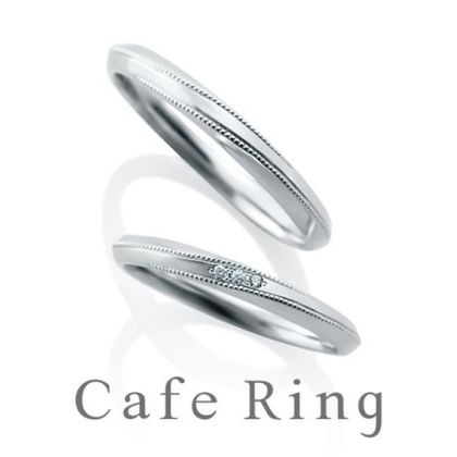 【BROOCH(ブローチ)】【テ・オ・レ】ミル打ちのラインとフォルムにこだわった結婚指輪