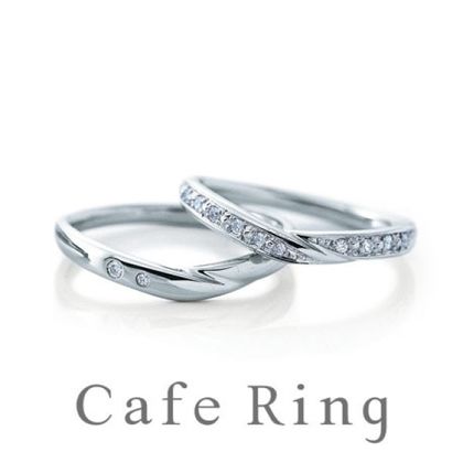 【BROOCH(ブローチ)】【ヴァニーユ】緩やかなウェーブラインが手元を優しくみせてくれる結婚指輪