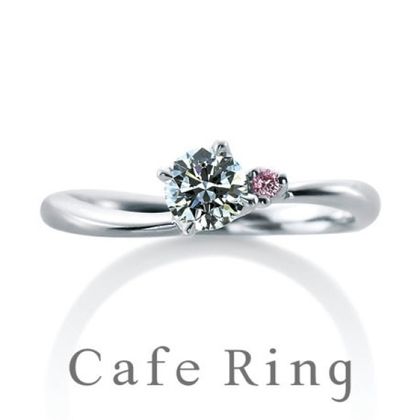 【BROOCH(ブローチ)】【ローズヒップ デュー】優しいラインとピンクダイヤの愛されリング