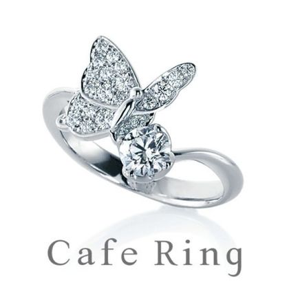 【BROOCH(ブローチ)】【蝶々】自分スタイルをもつ女性へ　美しくしなやかな大人花嫁リング