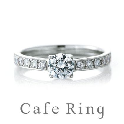 【BROOCH(ブローチ)】【 シャロン】花嫁憧れのエレガントな婚約指輪