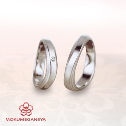 【BROOCH(ブローチ)】【杢目金屋】職人技が際立つ、木目金結婚指輪