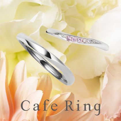 【BROOCH(ブローチ)】【ローブドゥマリエ】希少なピンクダイヤモンドのグラデーションが美しい結婚指輪