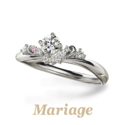 【BROOCH(ブローチ)】ビーナス【Venus：女神】0.3ct　ピンクダイヤアレンジ