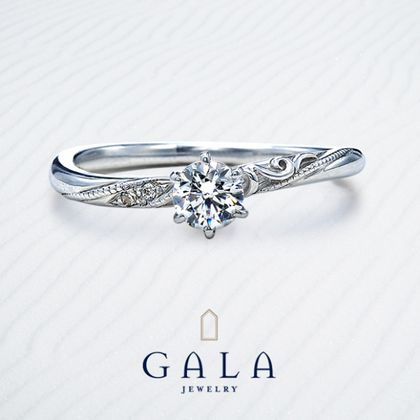 【GALA JEWELRY(ガラジュエリー)】【GALA】クラシカルな個性的デザイン！ミルグレインとレリーフがポイント☆