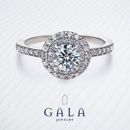 【GALA JEWELRY(ガラジュエリー)】【GALA】クラシカルさと華やかさを併せ持つエンゲージリング＊
