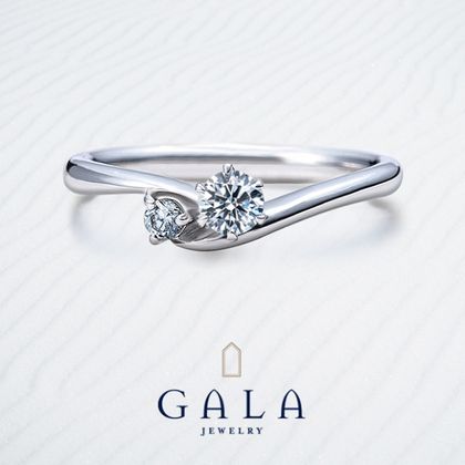 【GALA JEWELRY(ガラジュエリー)】【GALA】女性らしい柔らかいラインが魅力的な、ロマンティックデザイン★
